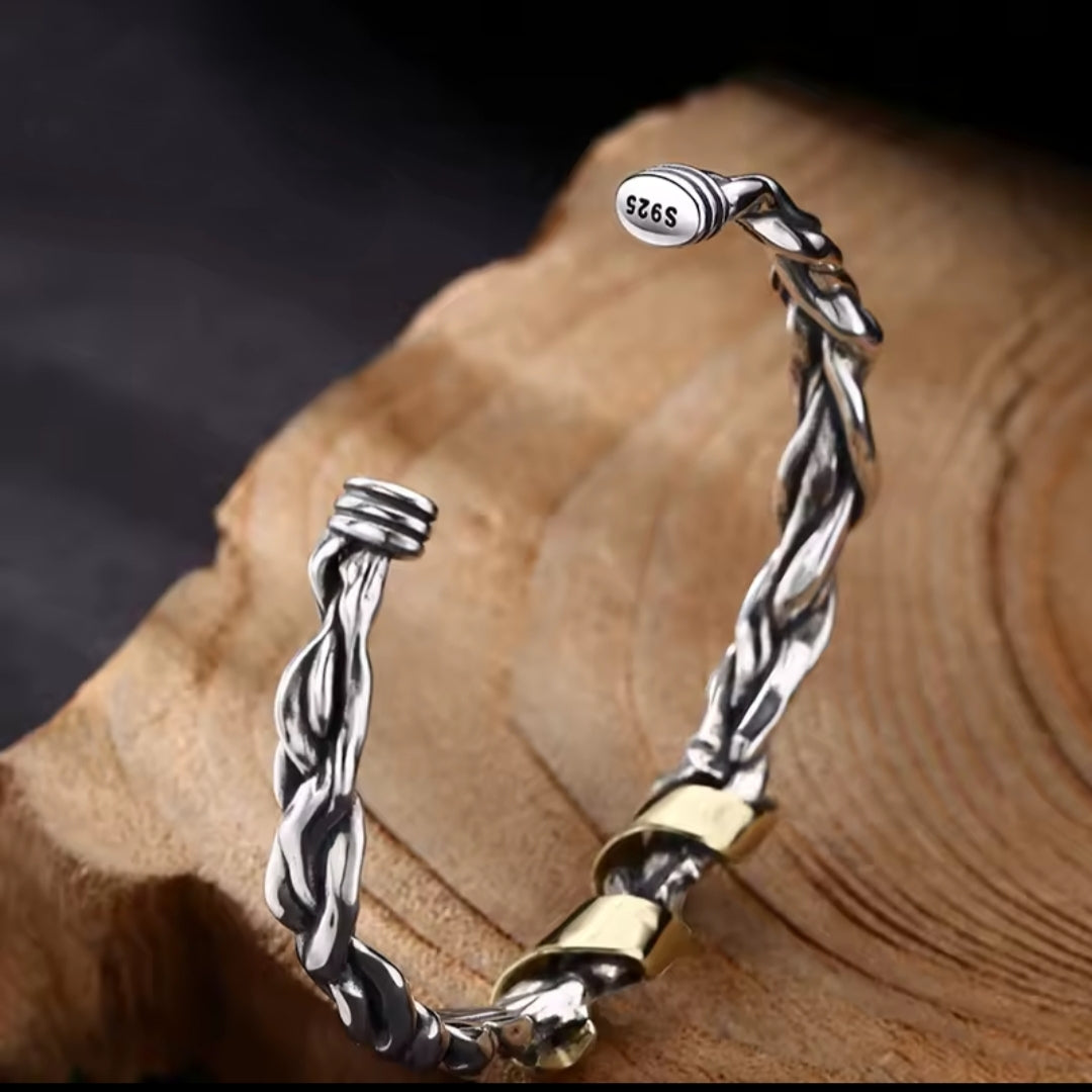 Bracelete Vintage Ribbon - Prata 925