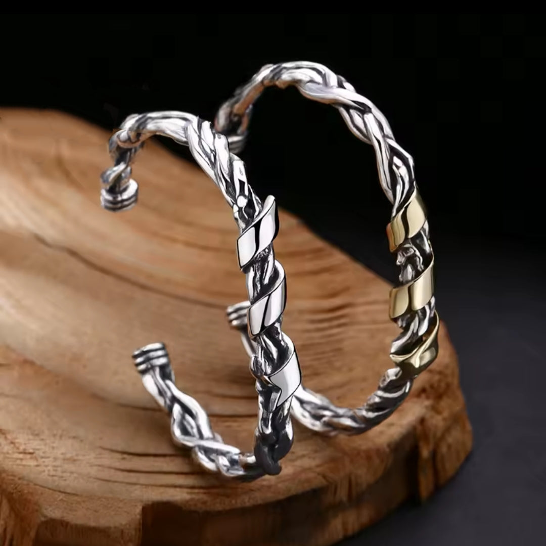 Bracelete Vintage Ribbon - Prata 925