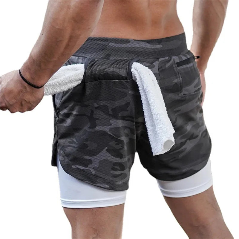MaxComfort® - Shorts Fitness 2 em 1 Multi-Bolsos