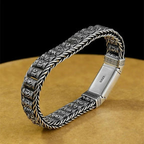 Pulseira Mantra Budista - Prata 925