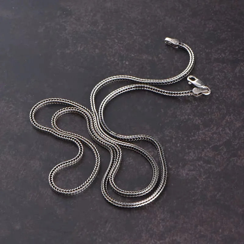 Corrente Rabo de Raposa Foxtail - Prata 925 (1.3mm/1.6mm)