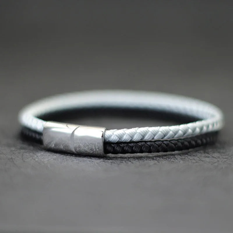 Pulseira Vibe – Corda Premium e Aço Inoxidável