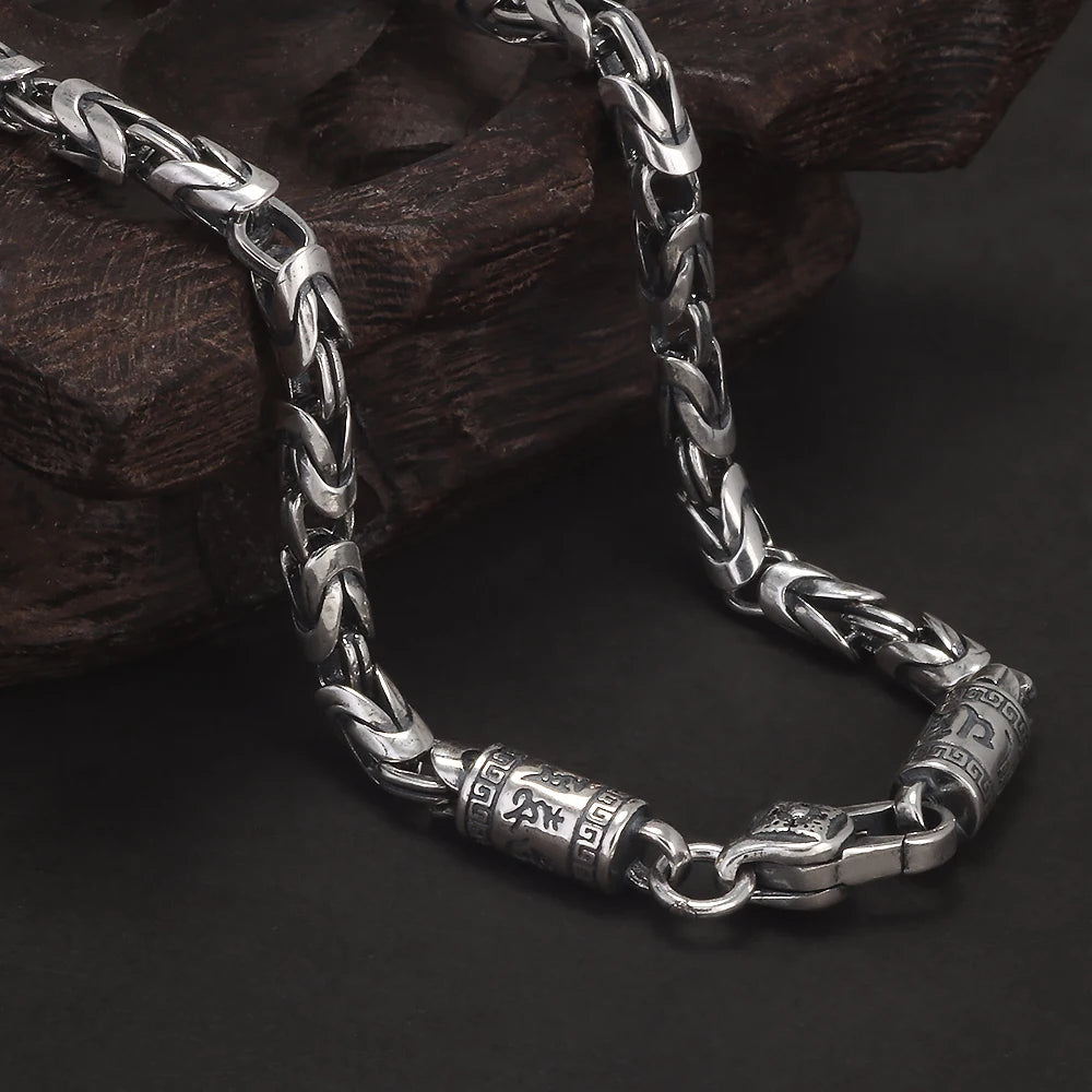 Corrente de Bali Mantra do Dragão – Prata 925 (4mm)