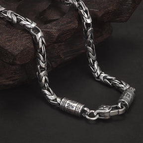 Corrente de Bali Mantra do Dragão – Prata 925 (4mm)
