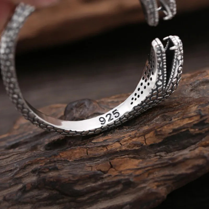 Bracelete Serpente - Prata 925 (ajustável)