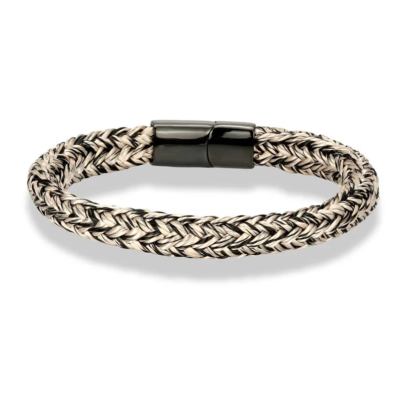 Pulseira Vértice – Corda Náutica e Aço Inoxidável