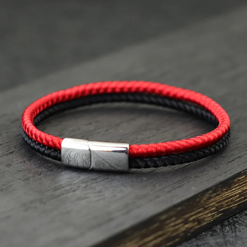 Pulseira Vibe – Corda Premium e Aço Inoxidável