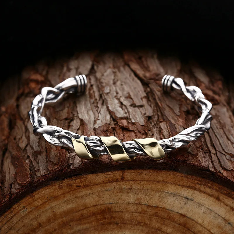 Bracelete Vintage Ribbon - Prata 925