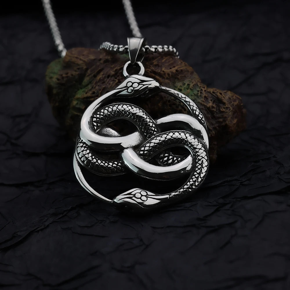 Colar Iron Serpent - Aço Inoxidável