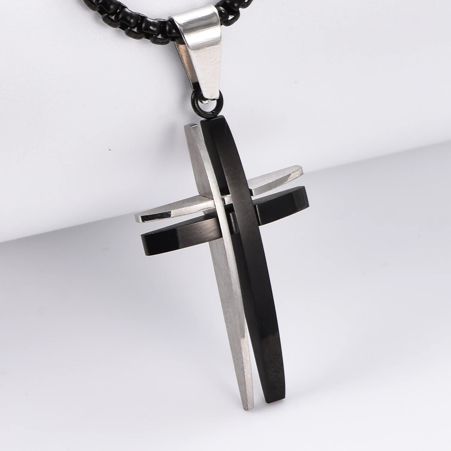 Colar Cruz - Aço Inoxidável