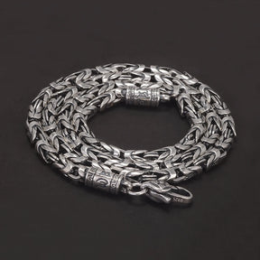 Corrente de Bali Mantra do Dragão – Prata 925 (4mm)