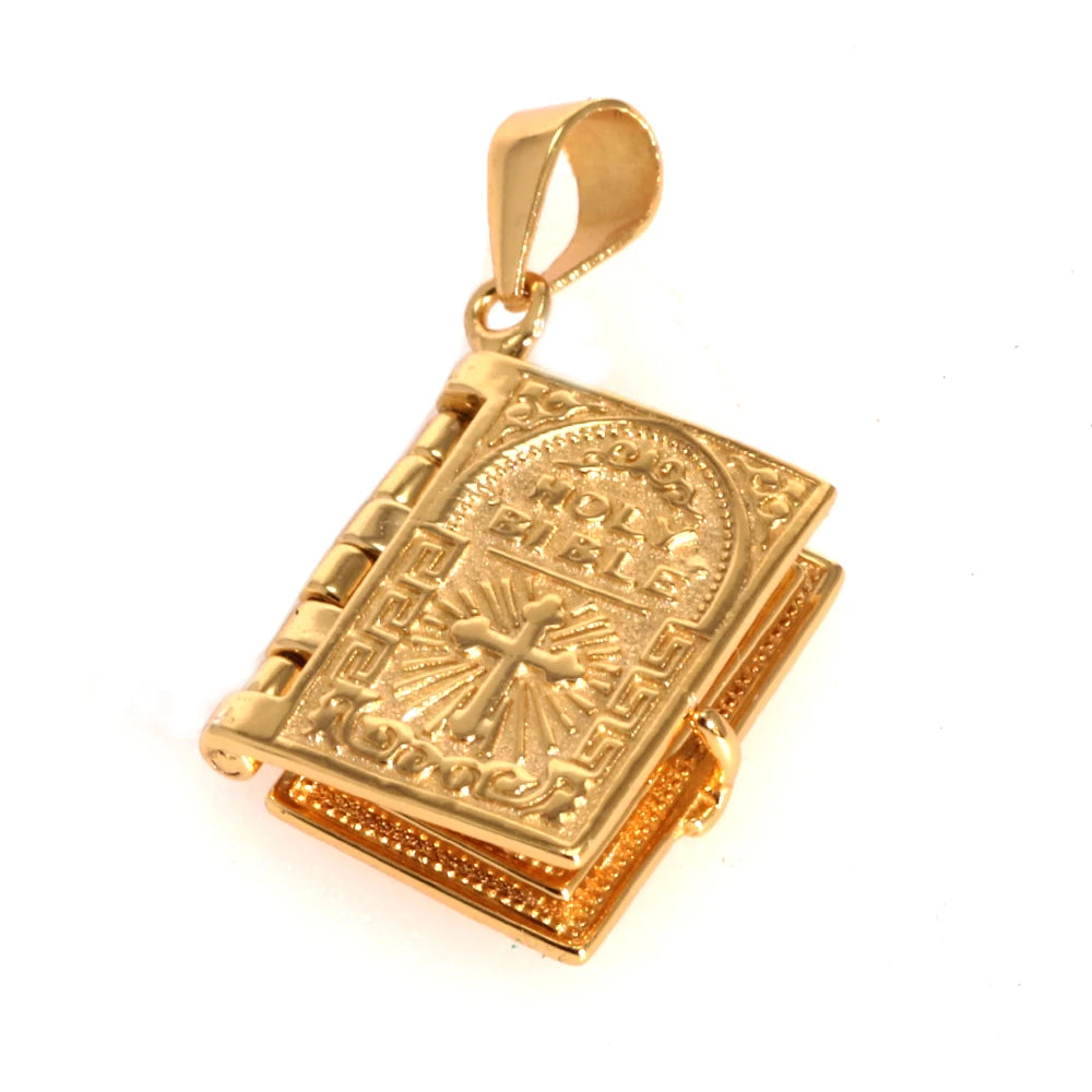 Pingente Holy Bible (Bíblia Sagrada) - Prata 925