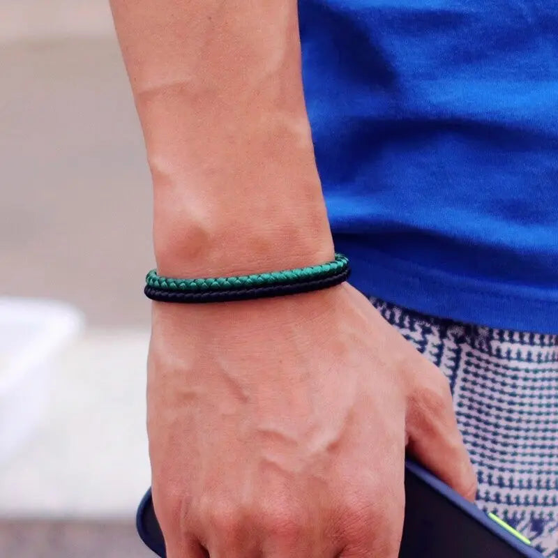 Pulseira Vibe – Corda Premium e Aço Inoxidável