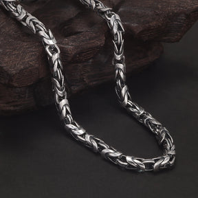 Corrente de Bali Mantra do Dragão – Prata 925 (4mm)