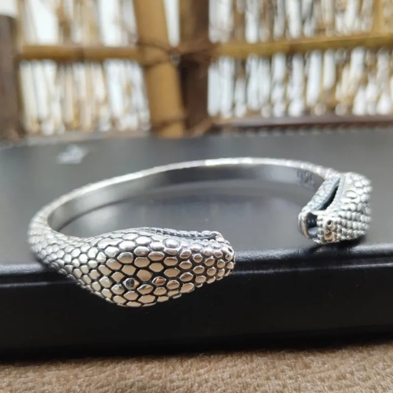 Bracelete Serpente - Prata 925 (ajustável)