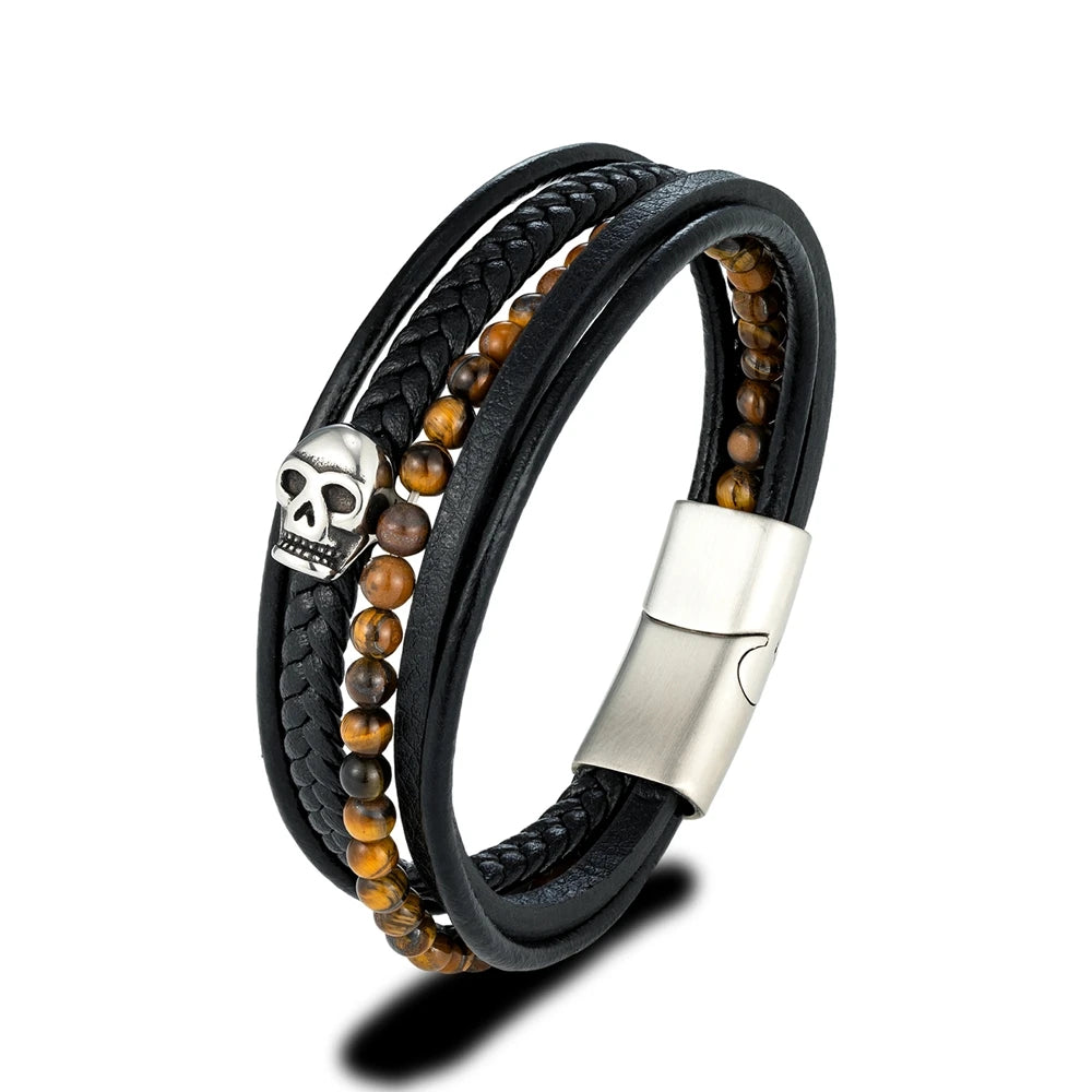 Pulseira Skull Tiger