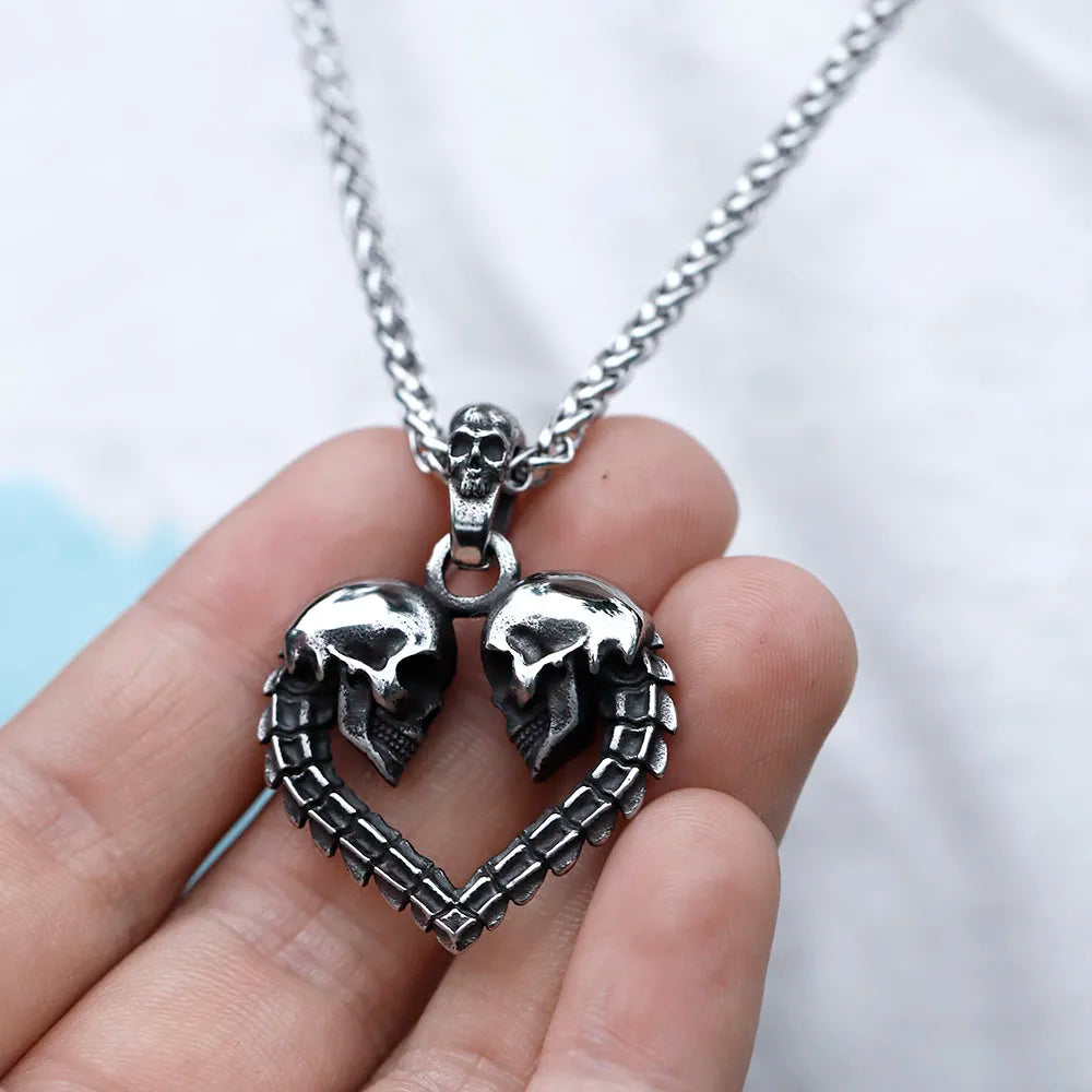 Colar SkullLove - Aço Inoxidável