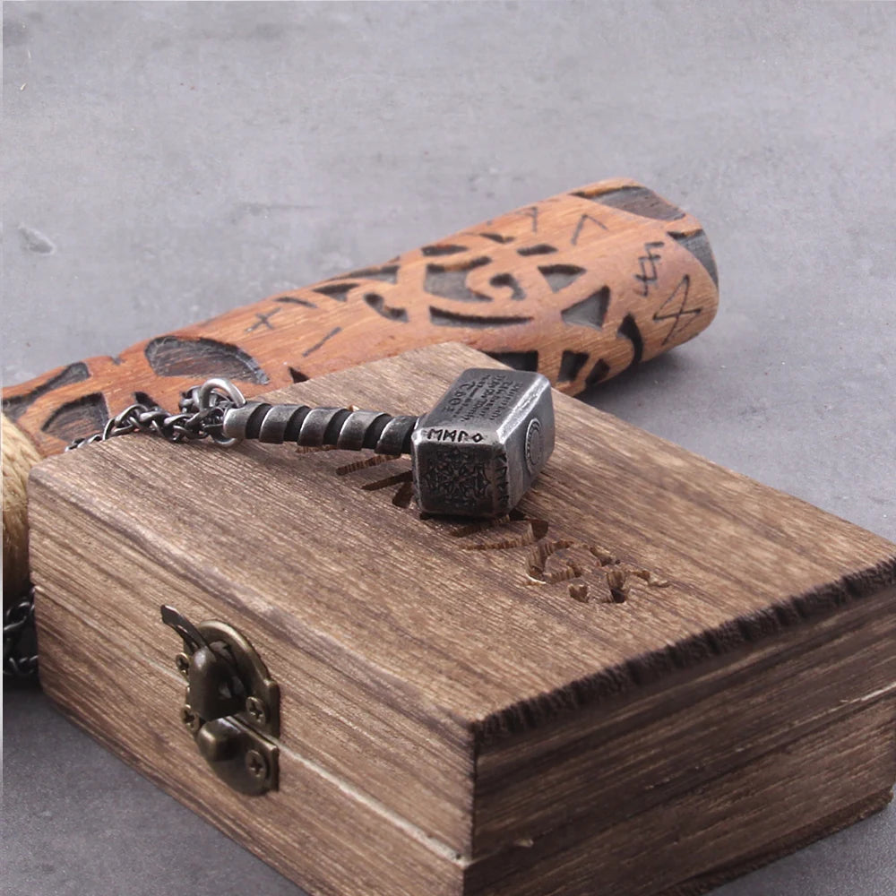 Colar Mjölnir Viking - Aço Inoxidável