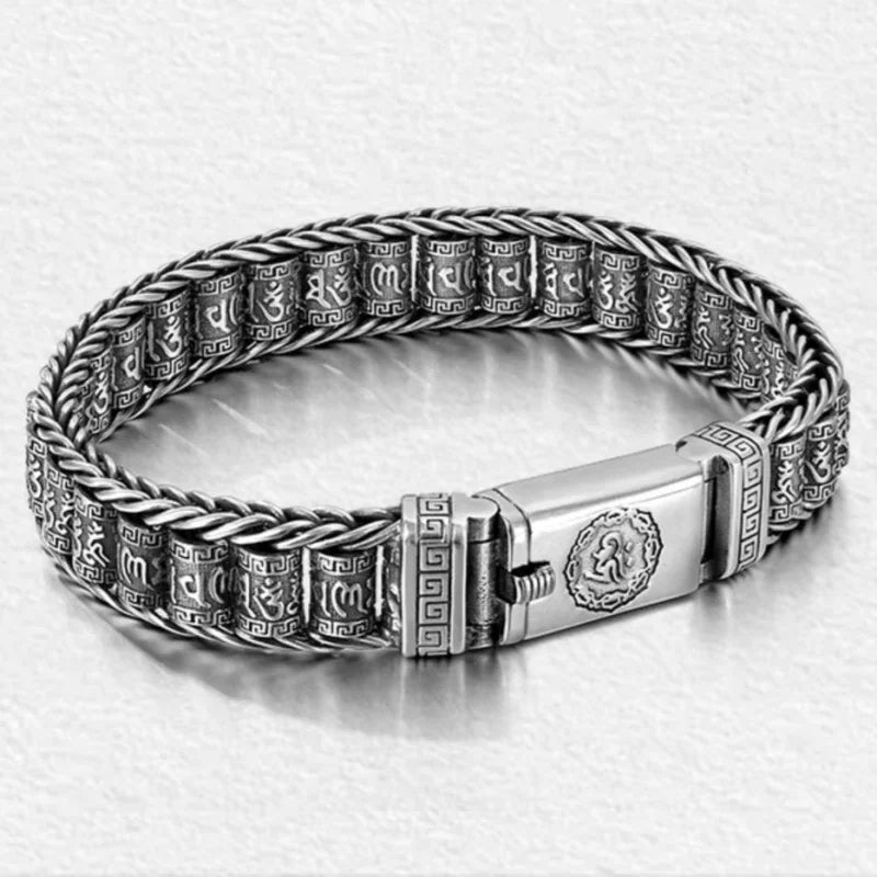 Pulseira Mantra Budista - Prata 925
