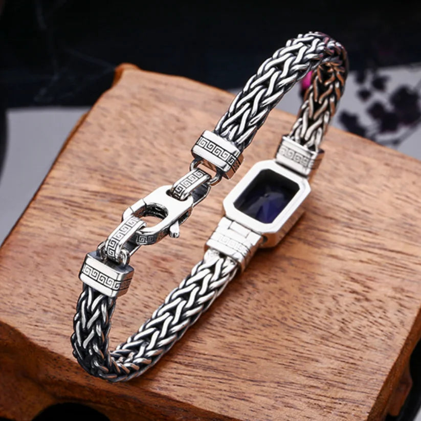 Pulseira Blue Stone - Prata 925