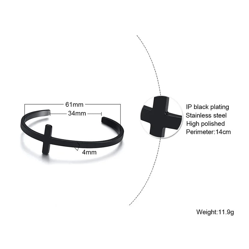 Bracelete Cruz (ajustável)