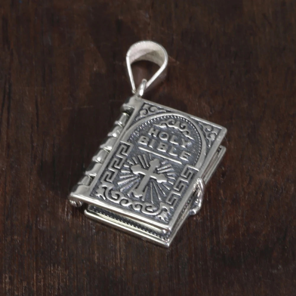 Pingente Holy Bible (Bíblia Sagrada) - Prata 925