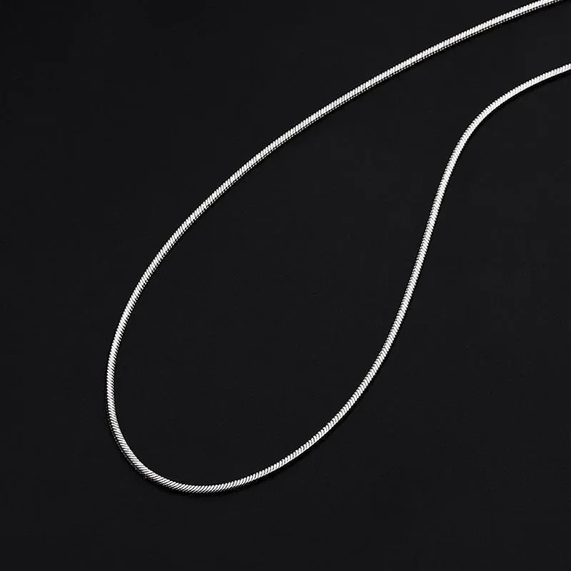 Corrente Minimalista Snake - Prata 925 (2mm)