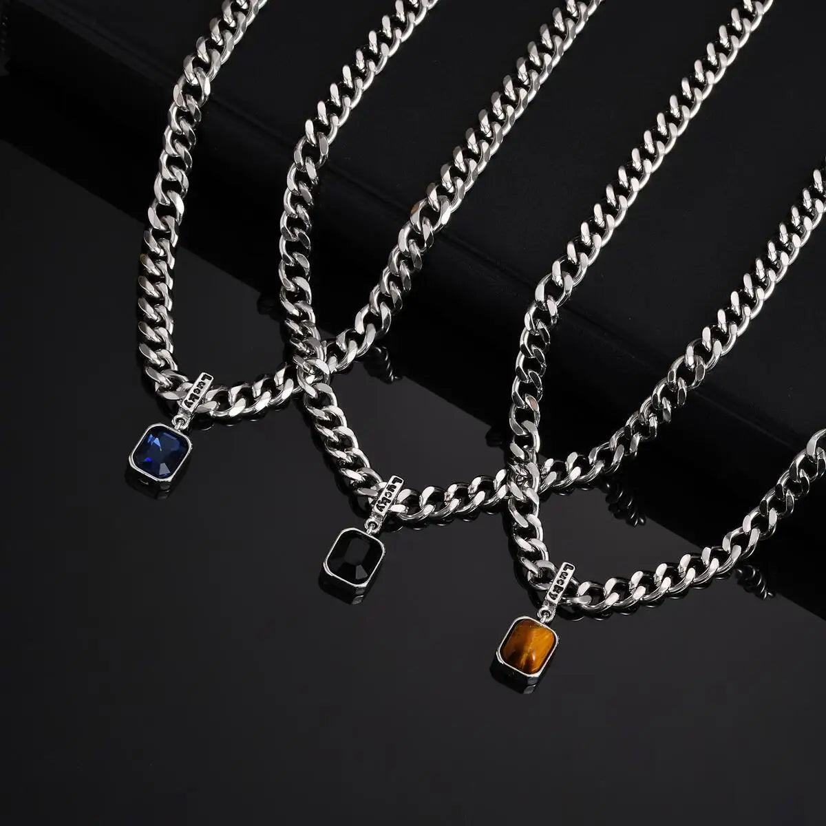 Colar Lucky - Pedra e Aço (Boa Sorte)