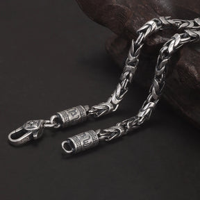 Corrente de Bali Mantra do Dragão – Prata 925 (4mm)