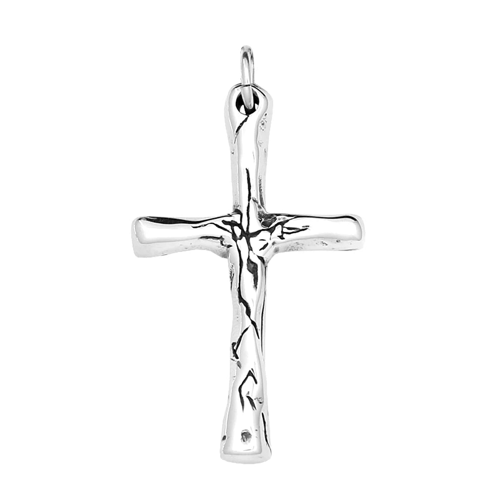 Colar Cruz Forjada - Aço Inoxidável