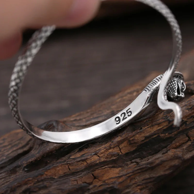 Bracelete Snake - Prata 925 (ajustável)