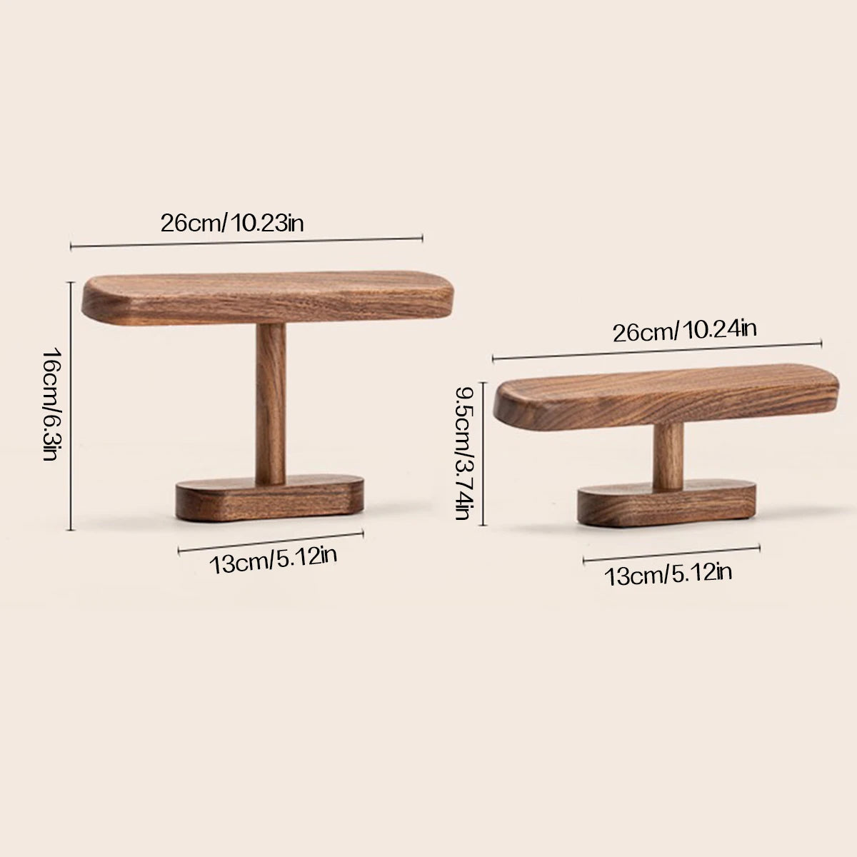 Suporte Premium para Relógios em Madeira Natural ChronoWood™ (2 Tamanhos)