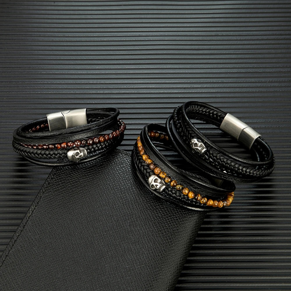 Pulseira Skull Tiger