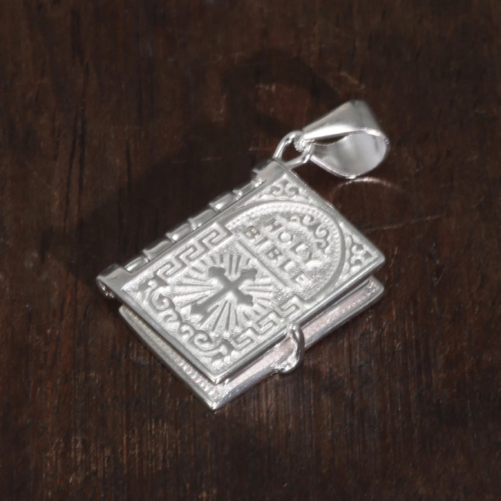 Pingente Holy Bible (Bíblia Sagrada) - Prata 925