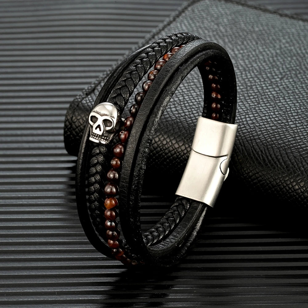 Pulseira Skull Tiger