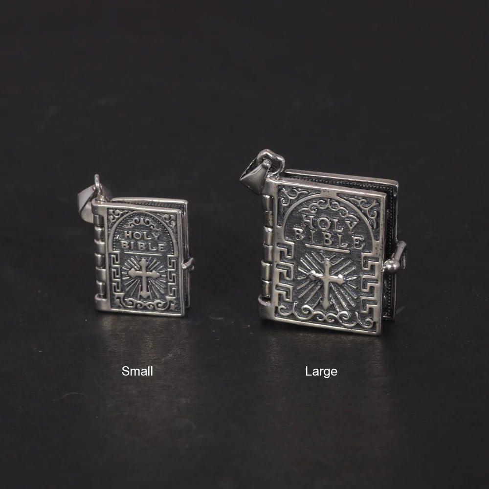 Pingente Holy Bible (Bíblia Sagrada) - Prata 925