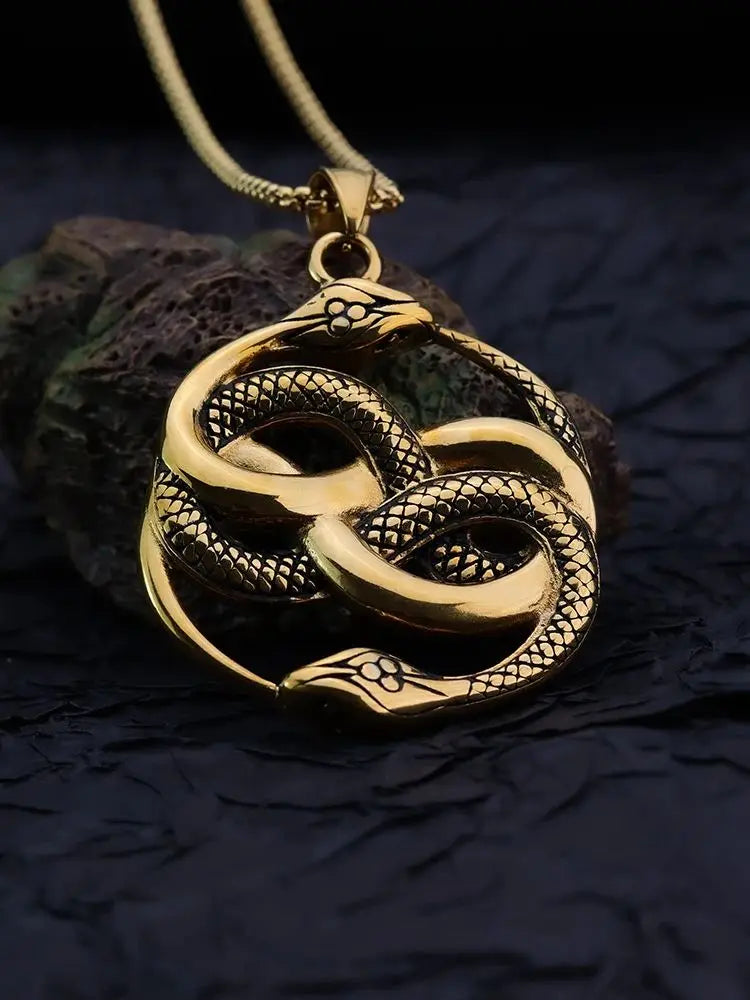 Colar Iron Serpent - Aço Inoxidável