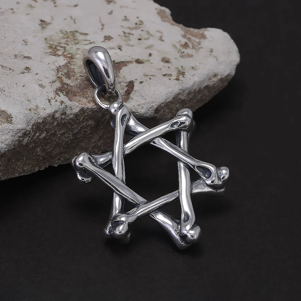 Colar Estrela de Davi - Prata 925