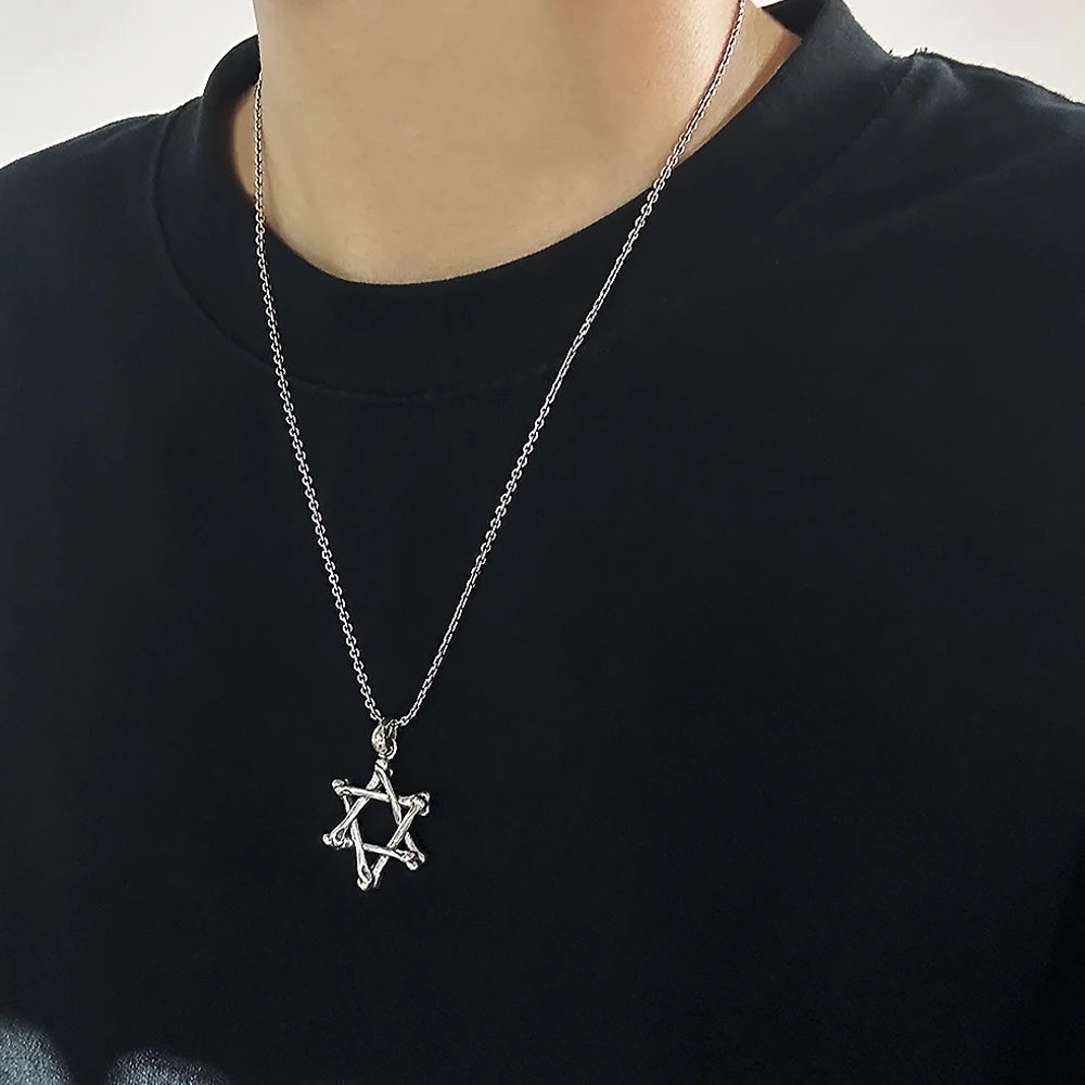 Colar Estrela de Davi - Prata 925