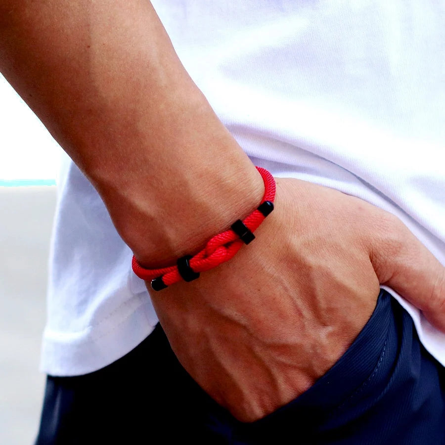 Pulseira Origin - Aço Inox e Corda Milanesa