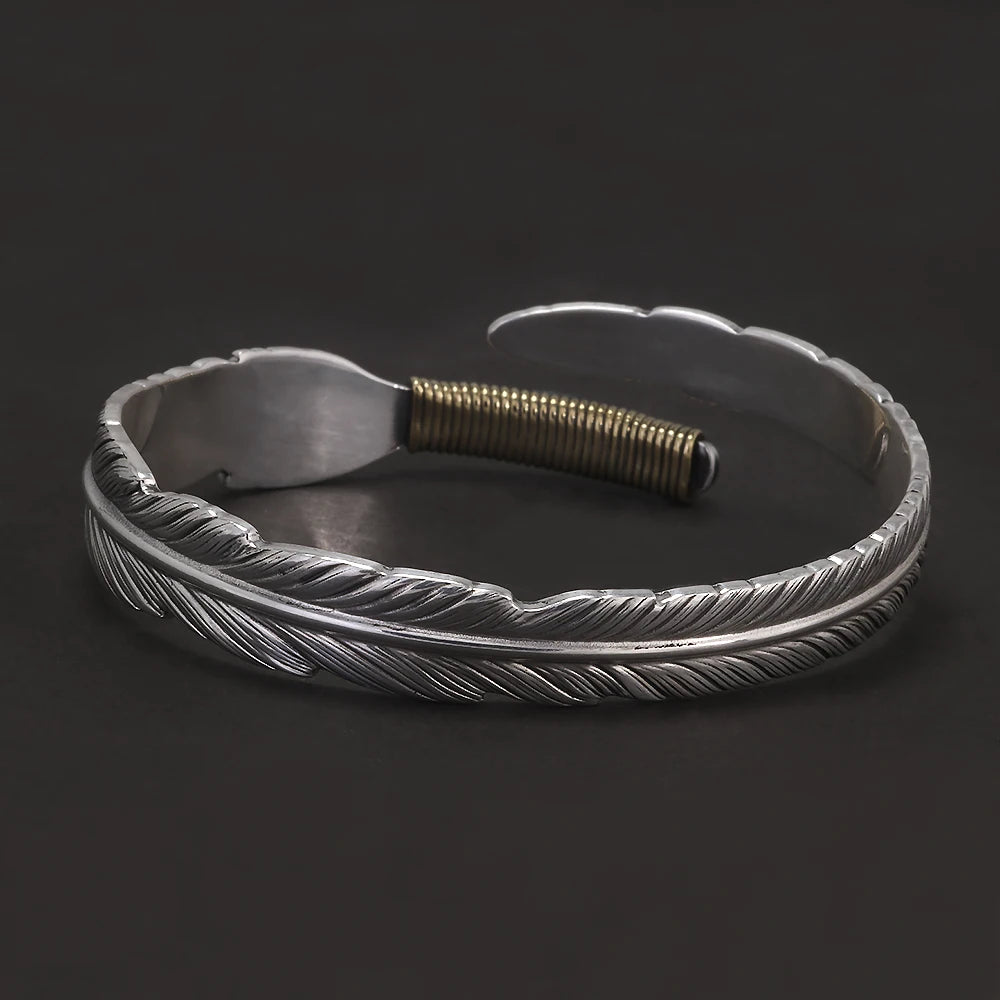 Bracelete Pena Vintage – Prata 999.9