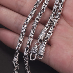 Corrente de Bali Mantra do Dragão – Prata 925 (4mm)