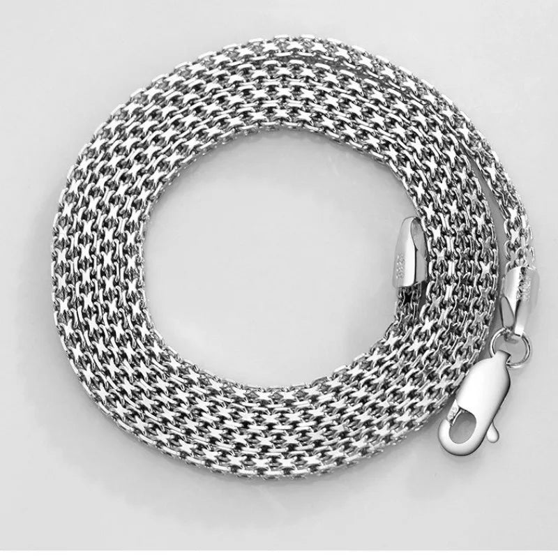 Corrente Pérsia - Prata 925 (2mm/3mm)
