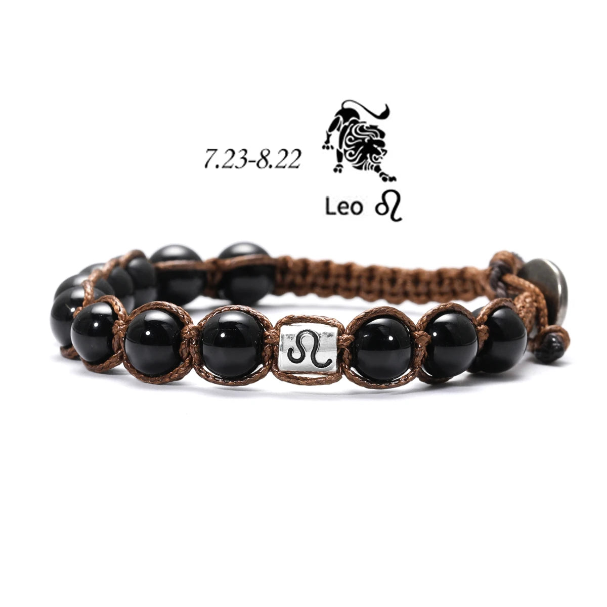 Pulseira Signus - Pedra Obsidiana Negra (Ajustável)