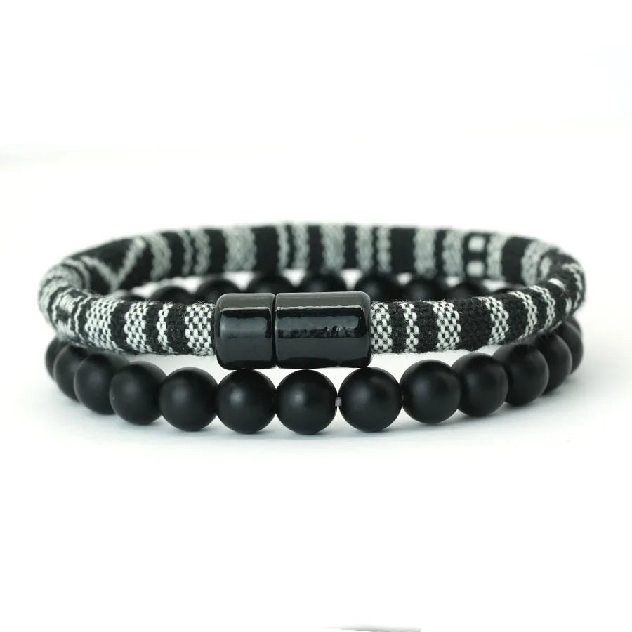 Pulseiras Nomad – Tecido e Pedra