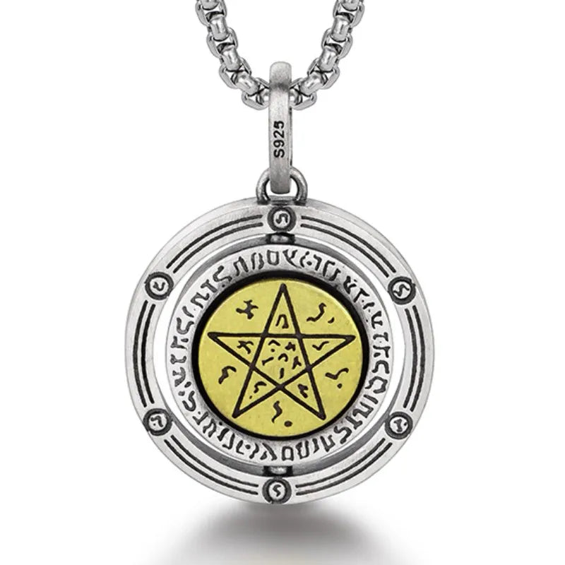 Amuleto Pingente Rotativo Olho Que Tudo Vê - Prata 925