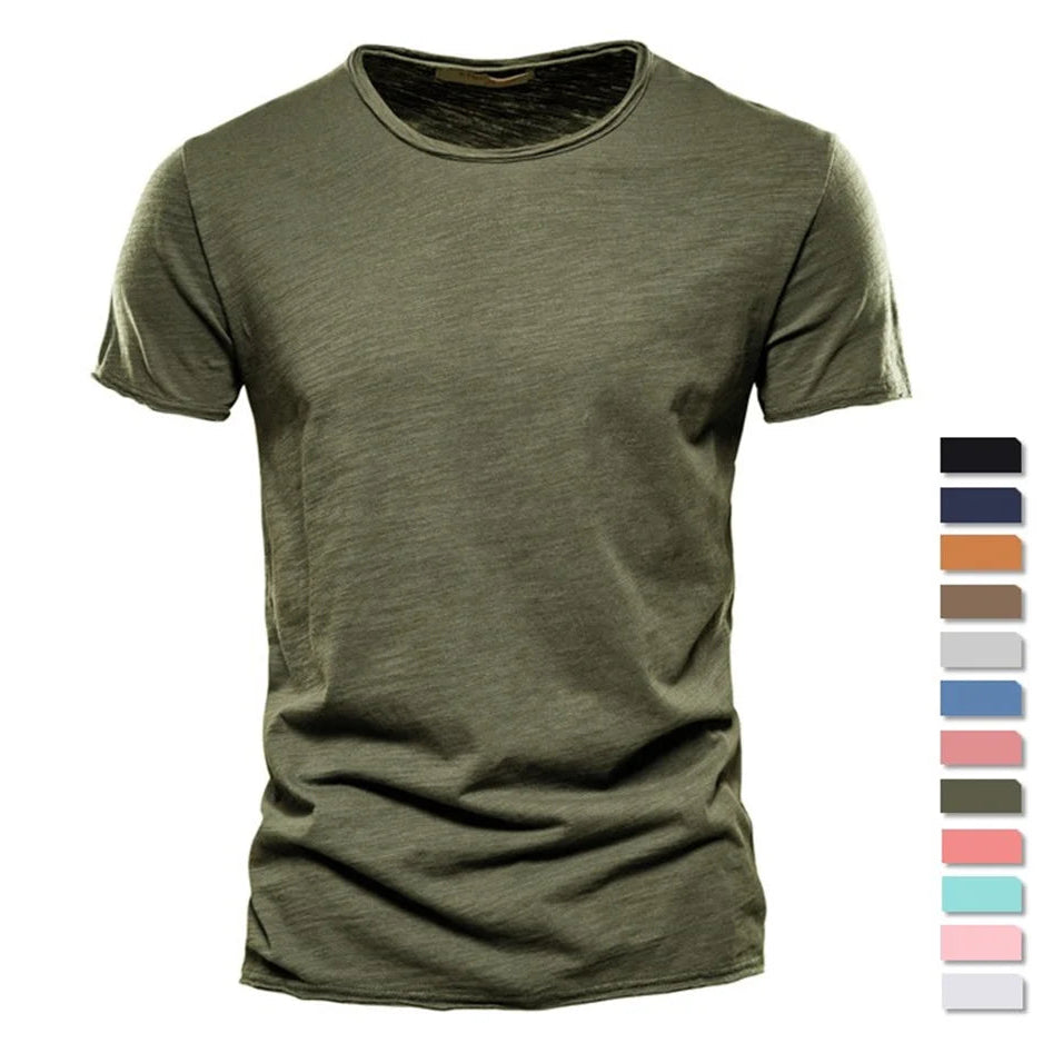 Camiseta Básica Masculina Premium 100% Algodão