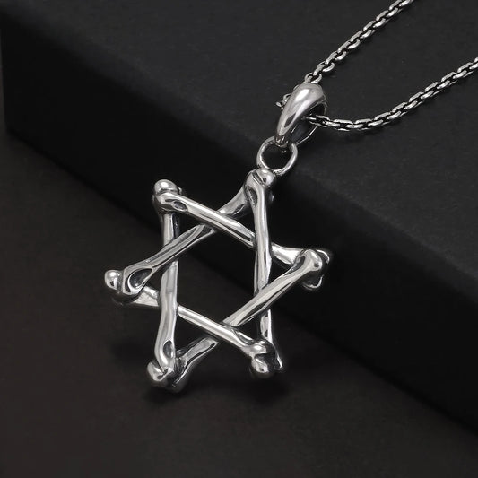 Colar Estrela de Davi - Prata 925