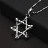 Colar Estrela de Davi - Prata 925