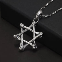 Colar Estrela de Davi - Prata 925